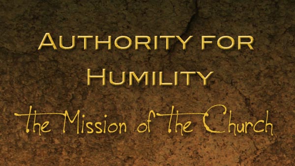 Authority for Humility